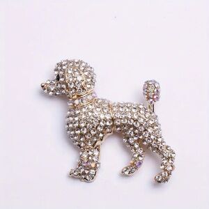 NWOT - Sparkling Crystal Dog Brooch